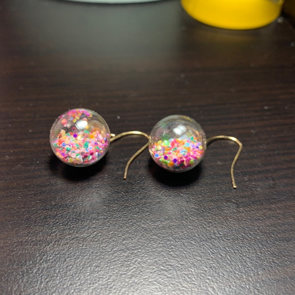 Confetti ball earrings